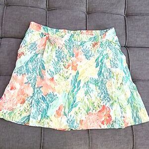 Old navy multi print drapey skirt  M pockets‎